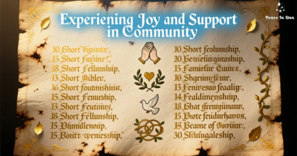 Experiencing Joy and Support in Community